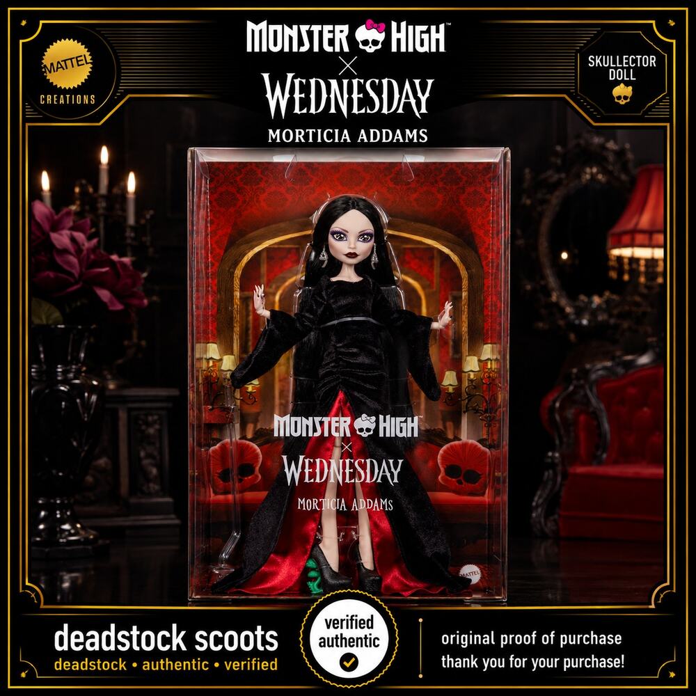 Monster High Wednesday Morticia Addams Skullector Doll JLK99 Mattel NEW